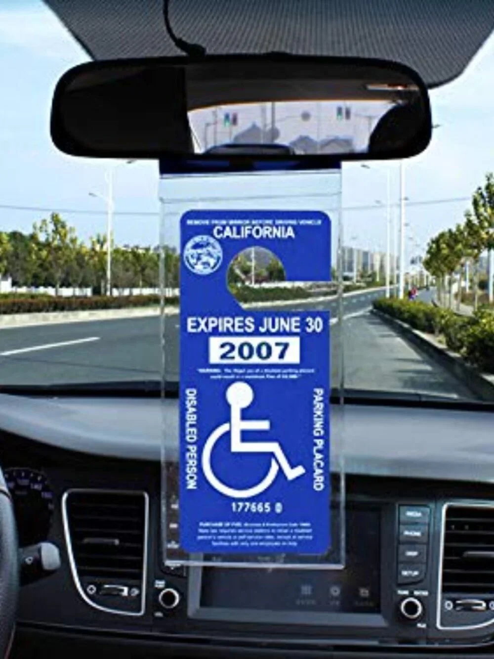 Handicap Parking Placard Holder, Ultra Transparent Disabled Permit Protective Co